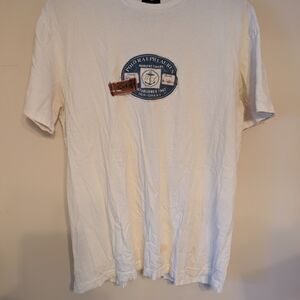 Ralph Lauren White Tee with Blue Graphic